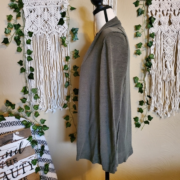 Banana Republic Large Olive Green Sweater Cardigan - Picture 8 of 16